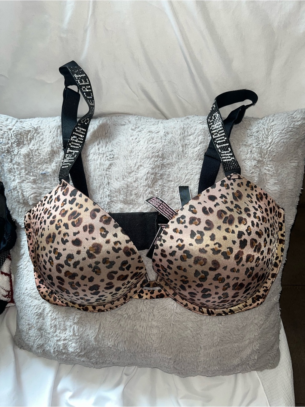 Victoria’s Secret Very Sexy Rhinestone Strap Push Up Bra Size 36DD